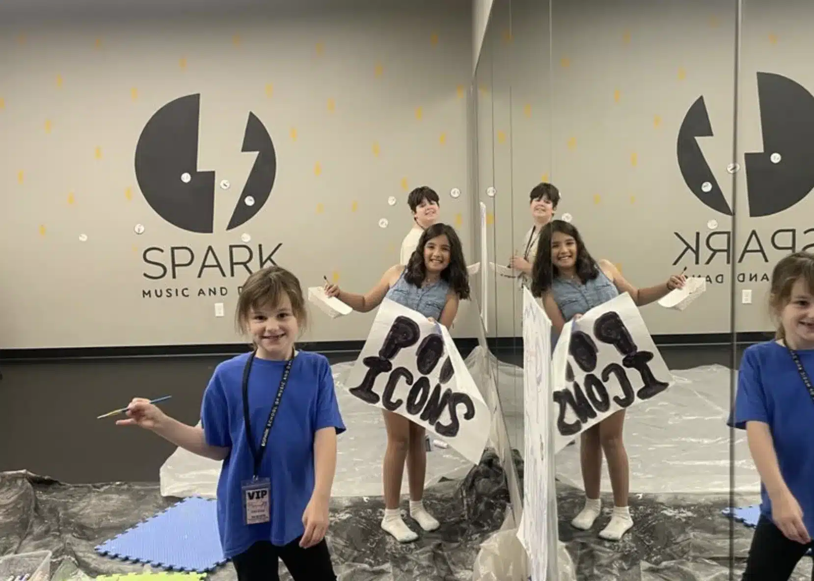 Kids at Pop Icons Summer Camp